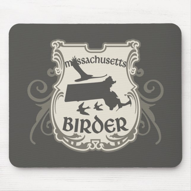 Massachusetts Birder Mouse Pad (Front)