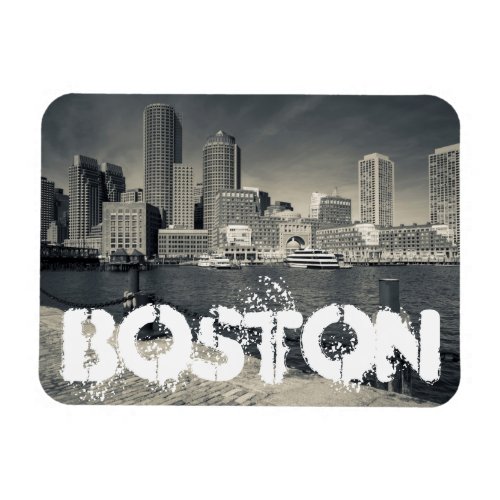 Massachusetts Boston Rowes Wharf buildings Magnet