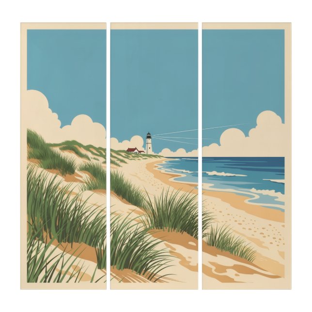 Massachusetts Cape Cod Beach Triptych (Front)