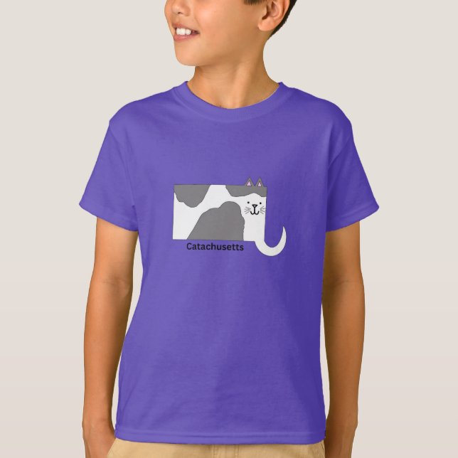 Massachusetts Catachusetts Kids' T-Shirt (Front)