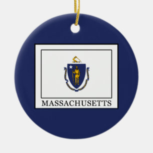 Massachusetts Ceramic Ornament
