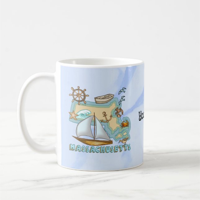 Massachusetts Coffee Mug (Left)