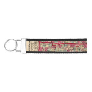Massachusetts, Connecticut, and Rhode Island Wrist Keychain