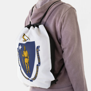 Massachusetts Drawstring Bag