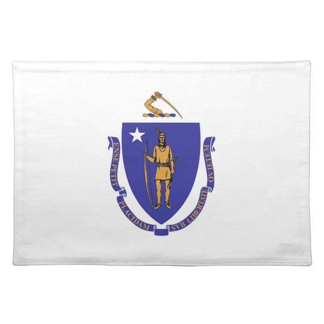 Massachusetts Flag American MoJo Placemat (Front)