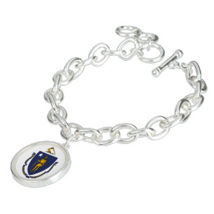 Massachusetts flag bracelet