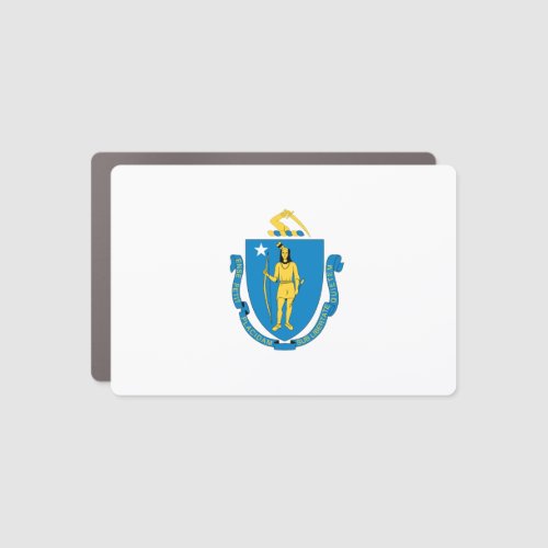 MASSACHUSETTS Flag _ Car Magnet