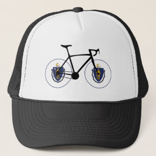 Massachusetts Flag Cycling Trucker Hat