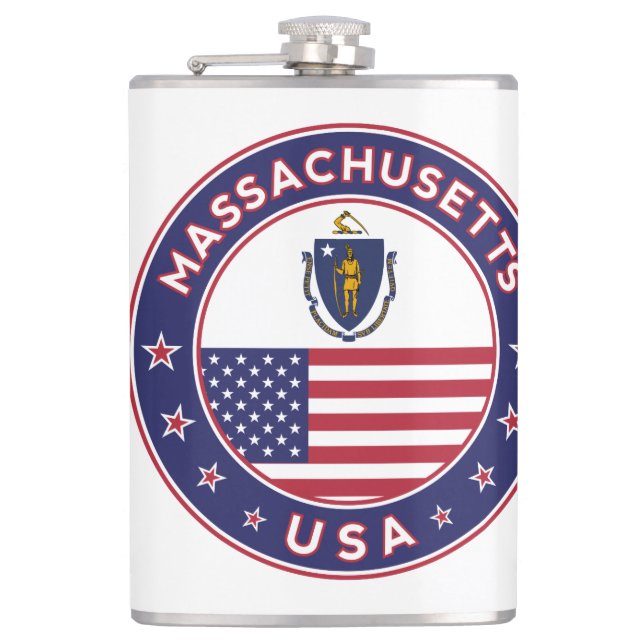 Massachusetts Flask (Front)