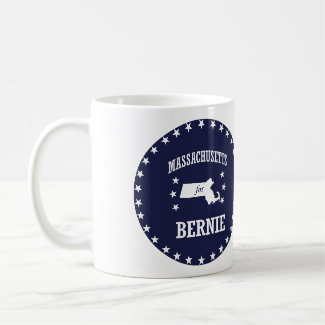 MASSACHUSETTS FOR BERNIE SANDERS COFFEE MUG (Left)