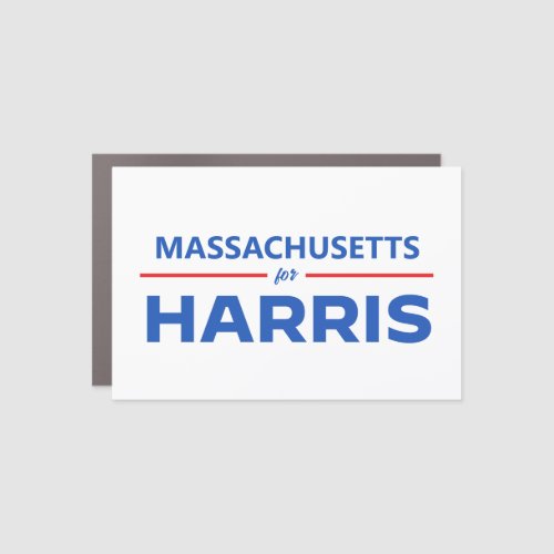 Massachusetts for Kamala Harris Car Magnet