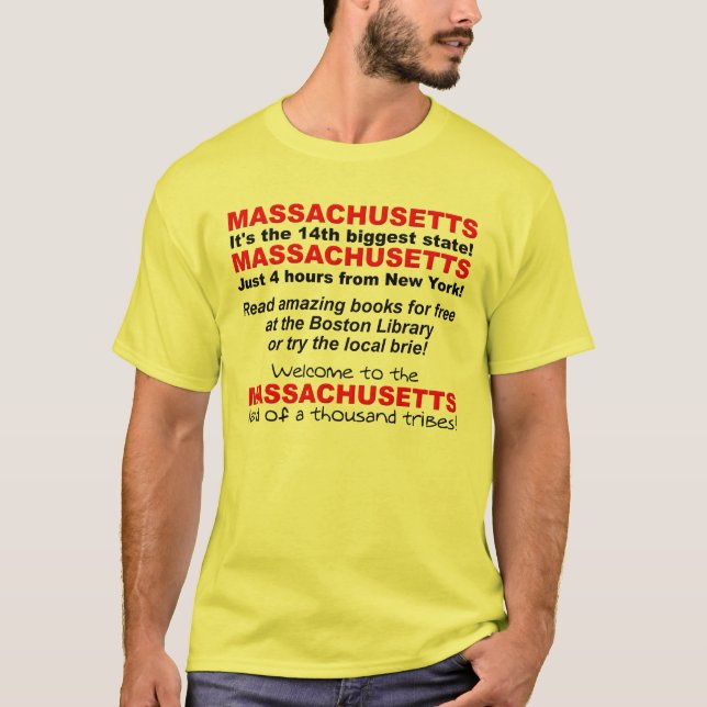 Massachusetts Funny Shirt (Front)