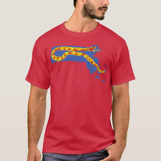 Massachusetts Gadsden snake Pattern T-Shirt