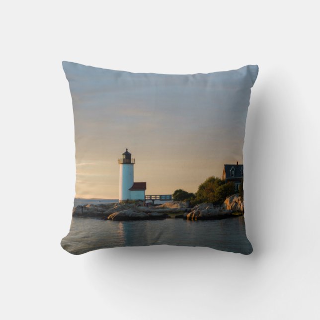 Massachusetts, Gloucester, Annisquam, Annisquam Throw Pillow (Front)