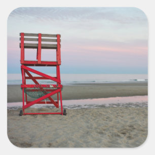 Massachusetts, Gloucester, Good Harbor Beach Square Sticker