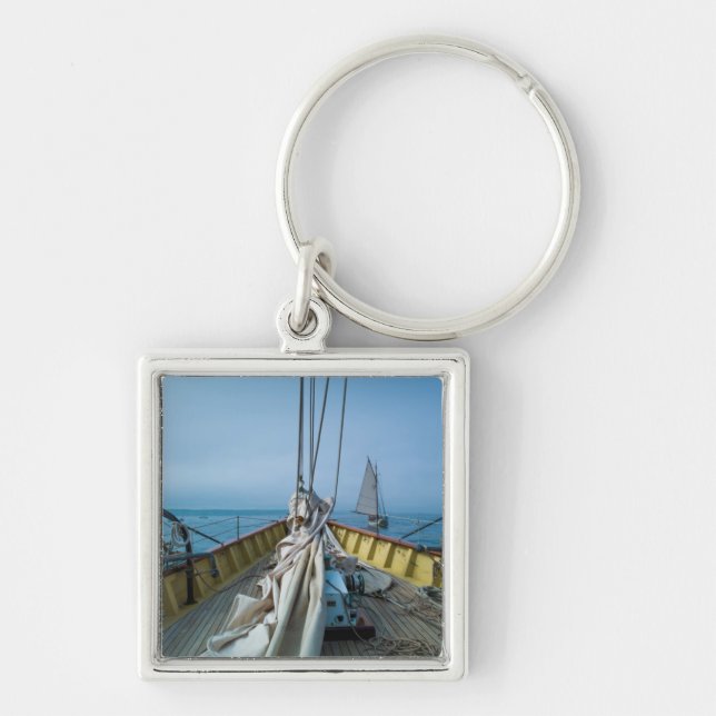 Massachusetts, Gloucester, Schooner Festival 3 Keychain (Front)