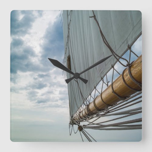 Massachusetts Gloucester Schooner Festival 4 Square Wall Clock