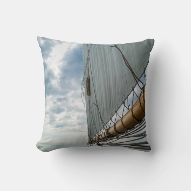 Massachusetts, Gloucester, Schooner Festival 4 Throw Pillow (Front)