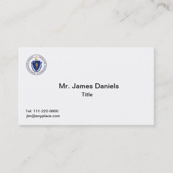 Massachusetts Great Seal Business Card Templates by Dollarsworth at Zazzle