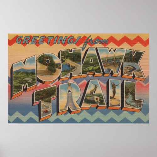 Massachusetts _ Greetings from Mohawk Trail 2 Poster