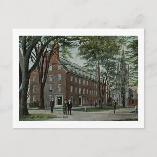 Massachusetts Hall, Cambridge Vintage Postcard