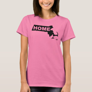 Massachusetts Home Away From State T-Shirt Tees
