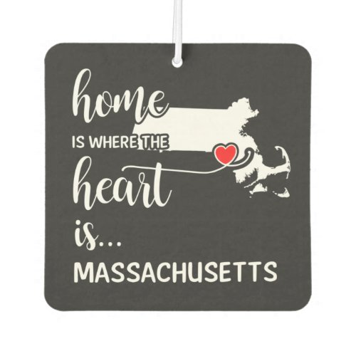 Massachusetts home is where the heart is air freshener