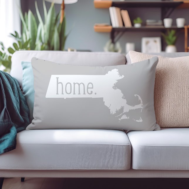Massachusetts Home State Throw Pillow (Creator Uploaded)
