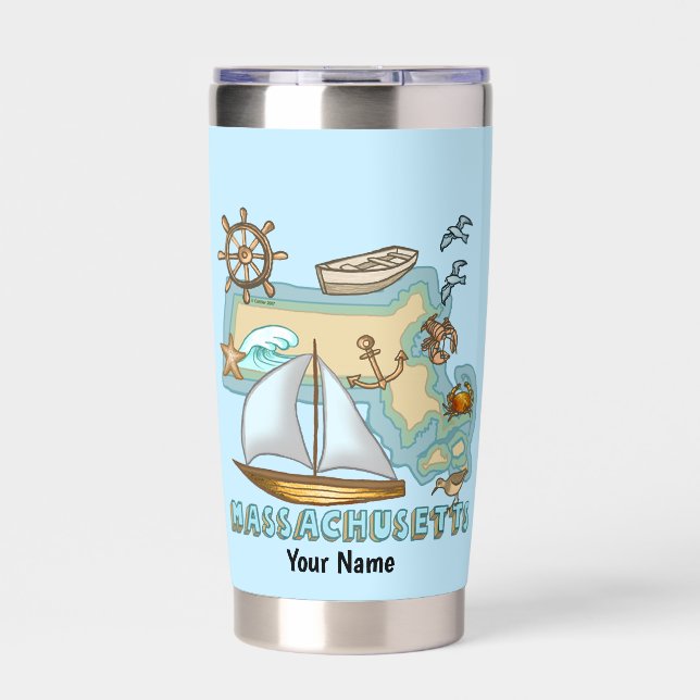 Massachusetts  insulated tumbler (Front)