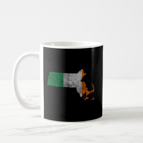 Massachusetts Irish Flag St PatrickS Day Men Wome Coffee Mug