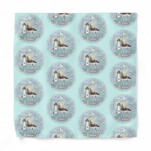 Massachusetts Lighthouse Bandana