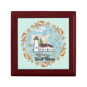 Massachusetts Lighthouse Gift Box
