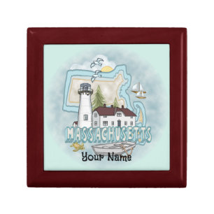 Massachusetts Lighthouse  Gift Box