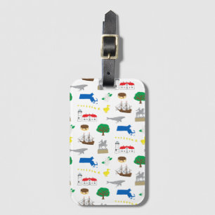 Massachusetts luggage tag