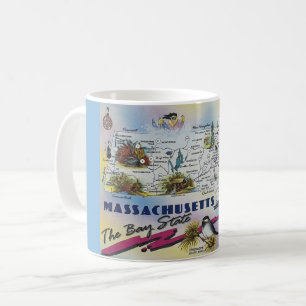 Massachusetts Map Mug
