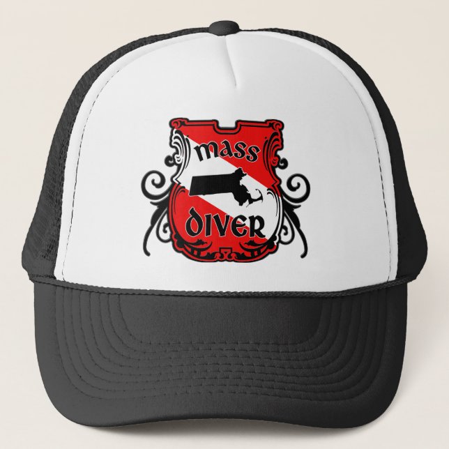 Massachusetts "Mass" Diver Trucker Hat (Front)