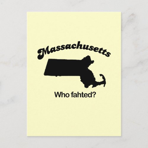 Massachusetts Motto _ Who fahted Postcard