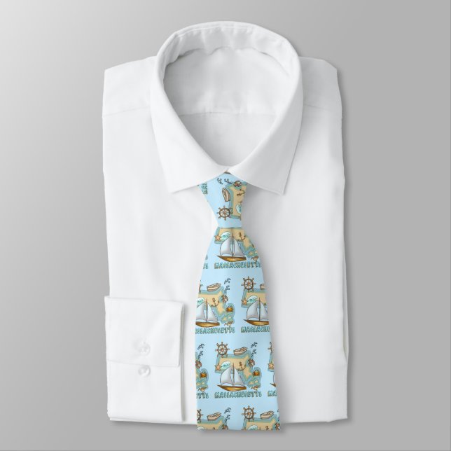 Massachusetts  neck tie (Tied)