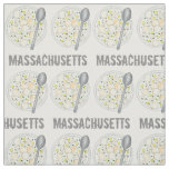 Massachusetts New England Clam Chowder Foodie MA Fabric