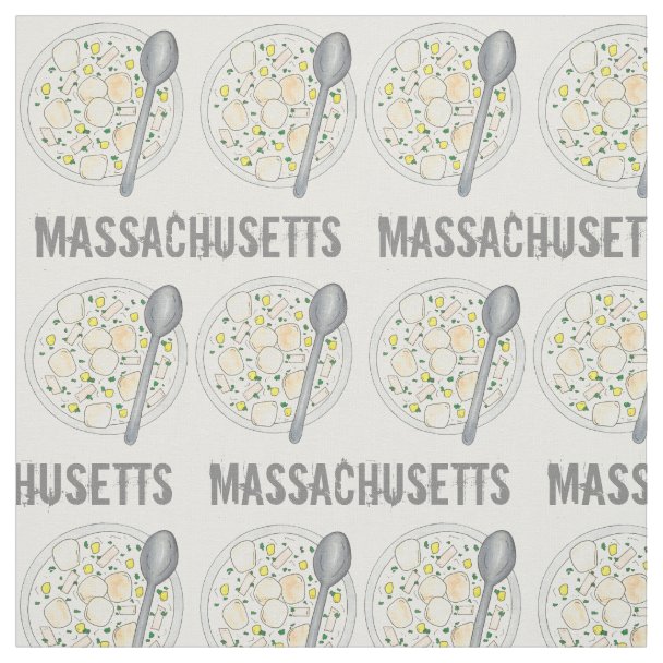 Commonwealth of Massachusetts Tartan Fabric | Zazzle