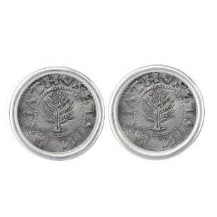 Massachusetts Pine Tree Coin Cufflinks