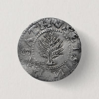 Massachusetts Pine Tree Coin Pinback Button
