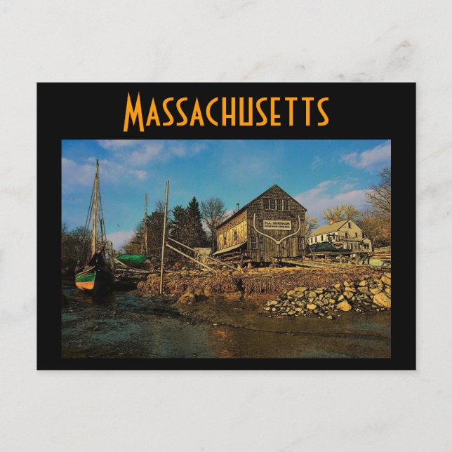 Massachusetts Postcard (Front)