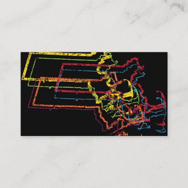 massachusetts pride blur business card (Front)