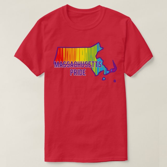 Massachusetts Pride  T-Shirt (Design Front)