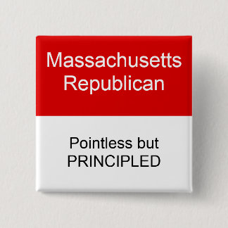 Massachusetts Republican Pinback Button