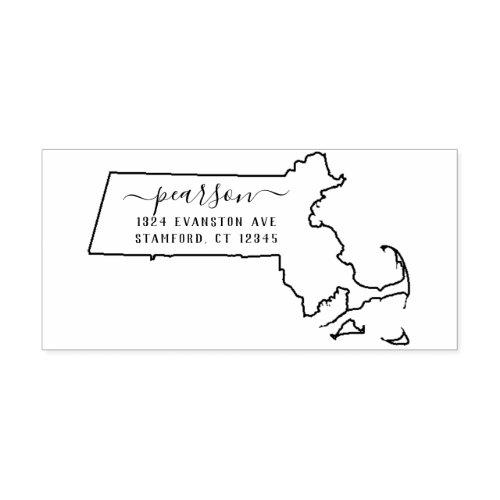 Massachusetts Return Address Stamp Self_Inking