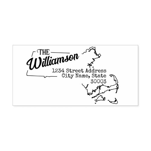 Massachusetts Return Address Stamp Self_Inking