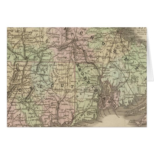 Massachusetts, Rhode Island, and Connecticut Cards (Front Horizontal)