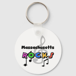 Massachusetts Rocks Keychain